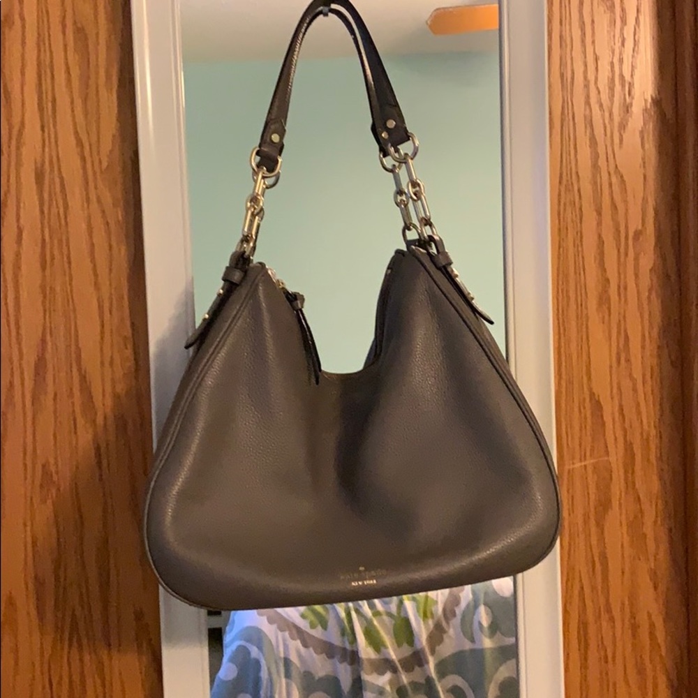 Kate Spade Gray Shoulder Hobo Bag